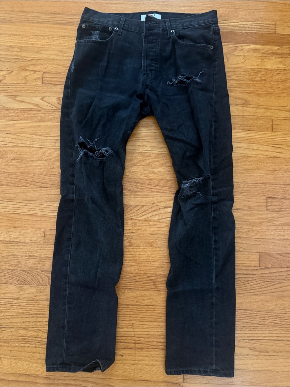 Aviator Nation MEN'S CLASSIC STRAIGHT LEG DENIM JEAN - black